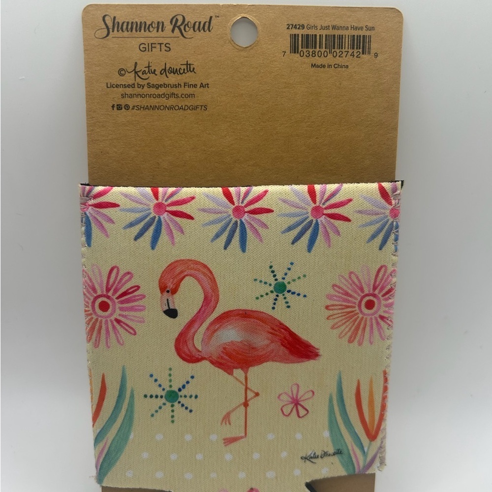 Girl just wanna have Sun Neoprene Drink Sleeve - NWT OSFM ☀️ 🦩 - Picture 2 of 2